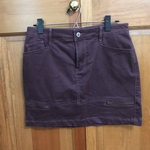 Hollister Purple Suede Skirt